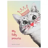 Скетчбук А5 80л "Моя принцесса" тонир. градиент блок, 100 г/м2, тверд. переплет