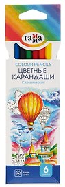 Карандаши цветные «Классические», ГАММА, 6 цветов