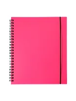 Тетрадь 80 листов, клетка, "Favorite Color. Neon Pink" спираль