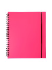Тетрадь 80 листов, клетка, "Favorite Color. Neon Pink" спираль