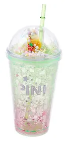 Стакан с эффектом льда Цветной (пластик) (450мл)