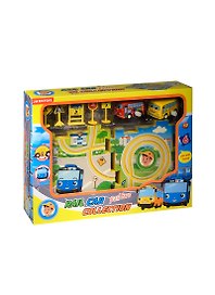 Игр. набор завод. игрушек Bebelot Автобусный тур (BBA1606-003) (6см) (2шт) (+дорож. знаки+трек) (3+) (коробка)
