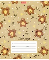 Тетрадь в линейку Hatber, "Забавные зверушки", 12 листов, в ассортименте