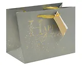 Пакет А5 18*23*10 "Happy Birthday.Gray" нейтр., бум.мат.ламинат