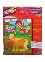 Набор для творчества КРЕАТТО Аппликация ЛОШАДКА 29,5*24см