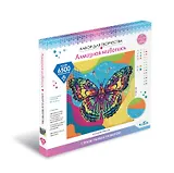 Набор для творчества. Разноразмерная мозаика на подрамнике "Радужная бабочка", 30 х 30 см