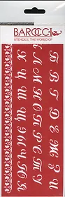 Трафарет Barocci универсальный Алфавит 8,5х23см ТУ-50