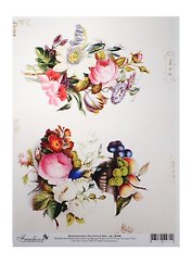 Декупажная карта Изысканный букет А4 (DK3009) (упаковка)