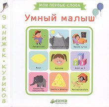 Умный малыш. 9 книжек-кубиков. Мои первые слова
