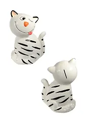 Копилка керамика Кот Кирюша белый (12х16х27) (1314896)