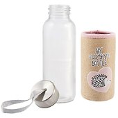 Бутылка в чехле джут Ежик My lucky bottle (стекло) (300мл) - 1