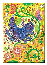 Набор для творчества LORI Картина по номерам для малышей Птичка Ркн-016