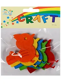 Вырубка из фетра «Цыплята с хвостом», 5,5х7 см, 5 штук