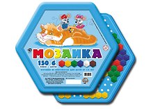 Мозаика шестигранная 150 элементов, 6 цветов