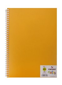 Блокнот для эскизов А4 50л "Notes" 120г/м2, оранж.пласт.обл, спираль, Canson