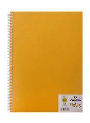 Блокнот для эскизов А4 50л "Notes" 120г/м2, оранж.пласт.обл, спираль, Canson