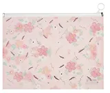 Папка на молнии А4 "First flowers" с расширением, пластик, ассорти