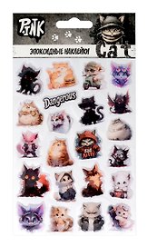 Наклейки эпоксидные 110х200 (Котики 3)