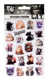 Наклейки эпоксидные 110х200 (Котики 3)