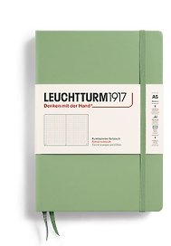 Книга для записей A5, 125 листов в точку "Classic", твердая обложка, шалфей, Leuchtturm1917