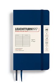 Записная книжка «Classic» А6, 61 листов в линейку, синий неви, Leuchtturm1917
