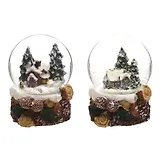 Фигурка декоративная в стеклянном шаре Домик, 2 варианта (6см) (722558)