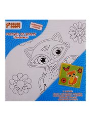 Набор для творчества Color Puppy Роспись по холсту Лисичка 15*15см, с глазками