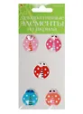 Декоративные элементы из акрила Набор №16 Божья коровка (2-336/16) (5шт.) (Hobby Time) (упаковка)
