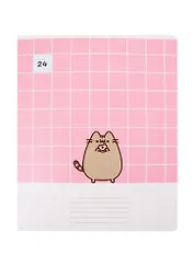 Тетрадь в клетку Pusheen, 24 листа, в ассортименте