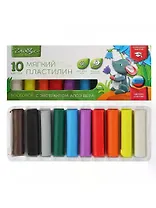 Пластилин 10цв 150гр с Алоэ Вера, к/к, Глобус