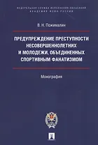 Предупреждение преступности несовершеннолетних и молодежи, объединенных спортивным фанатизмом.