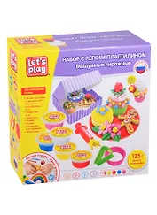 Набор с легким пластилином ТМ Lets Play Воздушные пирожные 25см 36474