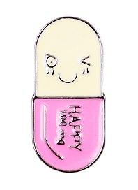 Значок «Happy pill», металл, Pin Joy