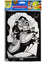 Трафарет бархатный А4 Веселые Мультяшки (83829) (Looney Tunes) (упаковка)