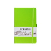 Скетчбук 13*21 80л "Sketchmarker"  зеленый луг, 140г/м2, слоновая кость, тв.обл.