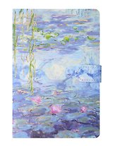Книга для записей А5 112л кл. "Водяные лилии" цв.срез, магнитная застежка, ассорти