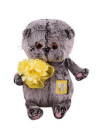 Игрушка мягкая Budi Basa, Басик BABY с букетом (В1) 20 см BB-038