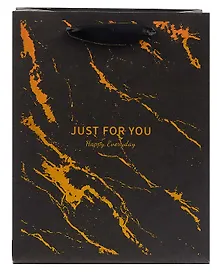 Пакет А5 23*18*10 "Black Marble" нейтр., бум.мат
