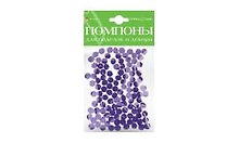 Набор для творчества HOBBY TIME, Помпоны пушистые Фиолетовые, 8мм, 120шт