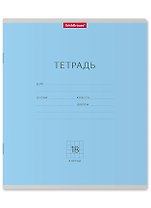 Тетрадь в клетку Erich Krause, "Классика", 18 листов, голубая