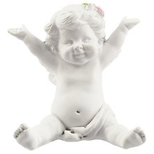 Сувенир, Фигурка Ангел с розой (8,5см) (полистоун)