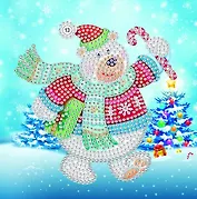 Алмазная мозаика. Открытка "С Новым Годом!"