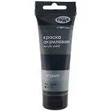 Краска акриловая художественная "Студия" 75мл, черная, Гамма