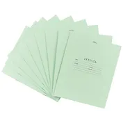 Тетради в косую линейку Hatber, 12 листов, зеленые, 10 штук