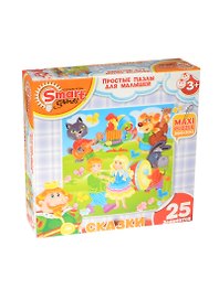 Макси Пазл Сказки Брем. музыканты (Умные игры) (52060) (25 эл.) (300х300) (3+) (коробка)