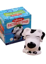 Сувенир растущая травка Далматинец (6,5х8) (1384685)