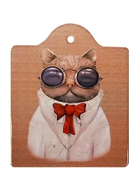 Подставка под горячее Кот Пижон (16х19см) (керамика, пробка) (Gift'n'Home) (W-16 Пижон)