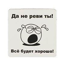 Сувенир МАГНИТИК Магнит 6,5*6,5см "Приколы": "Да не реви ты..."