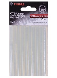 Стержни клеевые "TUNDRA basic" D 7 х 100 мм, 10 шт. 1113444