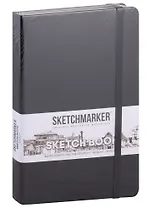 Скетчбук 13*21 80л "Sketchmarker" черный, нелинованн. 140г/м2, слоновая кость, тв.обл.